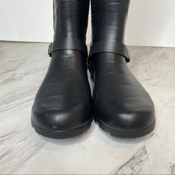 Report Black Matte Croc Rain Boot 10 - Picture 13 of 15